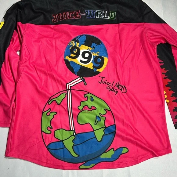 Nostalgia Pink and Black Juice WRLD Long Sleeve Tee - Picture 7 of 10